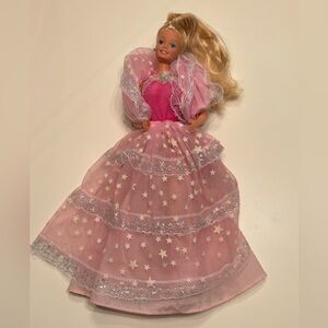 Vintage 1985 Dream Glow Barbie Doll #2248 - Starry Gown Glows in the Dark!